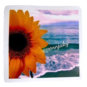 🌻2 For $9 Or 4 For $15🌻 Sunflower On Beach Sticker
